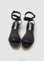 Black Kate Braided Wedge Sandals Pepe Jeans L20F2F676 Women - Image 2