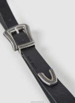 Black Leather Thin Belt Pepe Jeans L20F2F759 Women - Image 2
