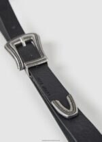 Black Leather Thin Belt Pepe Jeans L20F2F759 Women - Image 4