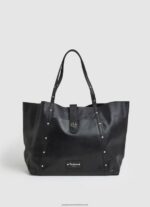 Black Leather Tote Bag Pepe Jeans L20F2F747 Women