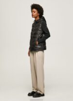 Black Matte Finish Puffed Jacket Pepe Jeans L20F2F121 Women - Image 2