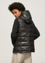 Black Matte Finish Puffed Jacket Pepe Jeans L20F2F121 Women - Image 4