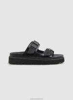 Black Pola Park Double Buckle Sandals Pepe Jeans L20F2F670 Women