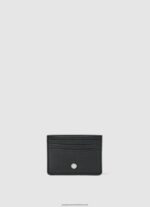 Black Printed Lining Leather Card Holder Pepe Jeans L20F2F1289 Men
