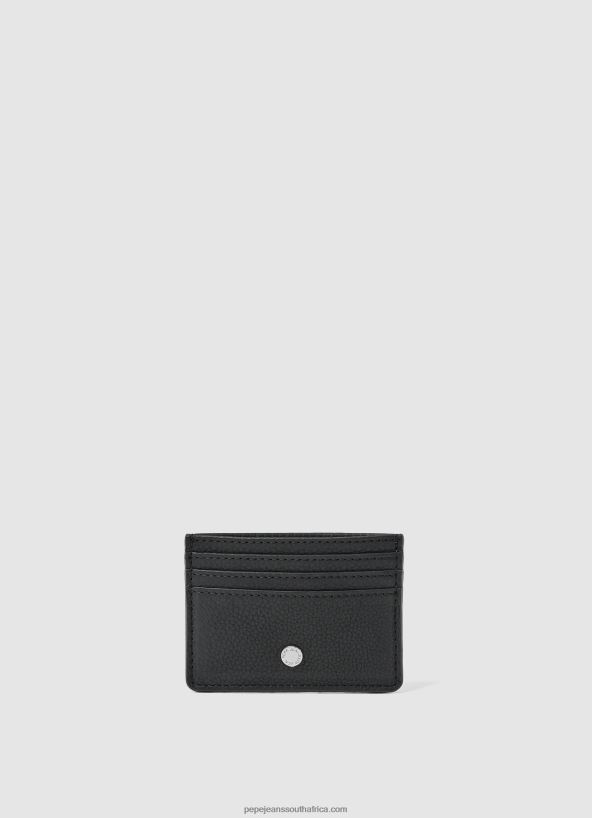 black_printed_lining_leather_card_holder_pepe_jeans_l20f2f1289_men.jpg Black Printed Lining Leather Card Holder Pepe Jeans L20F2F1289 Men - Image 1