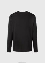 Black Printed Logo Cotton T-Shirt Pepe Jeans L20F2F1019 Men - Image 5
