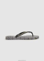 Black Rake Coin Beach Flip Flops Pepe Jeans L20F2F704 Women