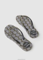 Black Rake Coin Beach Flip Flops Pepe Jeans L20F2F704 Women - Image 4