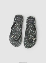Black Rake Garden Night Beach Flip Flops Pepe Jeans L20F2F701 Women - Image 2