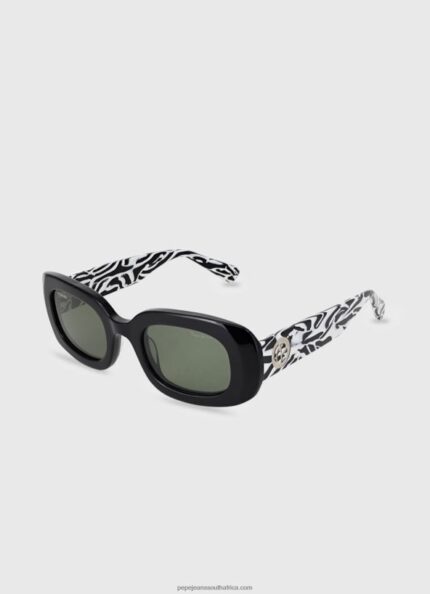 Black Rectangular Sunglasses Pepe Jeans L20F2F767 Women