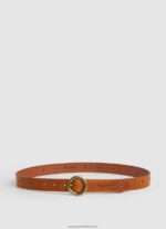 Black Round Buckle Leather Belt Pepe Jeans L20F2F762 Women - Image 3