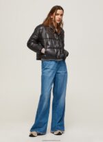 Black Shiny Padded Down Jacket Pepe Jeans L20F2F123 Women - Image 2