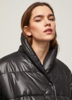 Black Shiny Padded Down Jacket Pepe Jeans L20F2F123 Women - Image 3