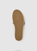 Black Siva Jacquard Jute Sandals Pepe Jeans L20F2F683 Women - Image 5