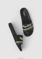 Black Slider Portobello Beach Flip Flops Pepe Jeans L20F2F1261 Men - Image 2