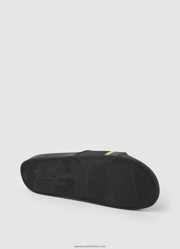 Black Slider Portobello Beach Flip Flops Pepe Jeans L20F2F1261 Men - Image 5