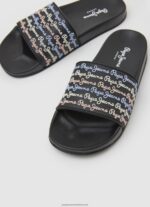 Black Slider Set Beach Flip Flops Pepe Jeans L20F2F692 Women - Image 3