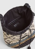 Black Straw Bucket Bag Pepe Jeans L20F2F719 Women - Image 4