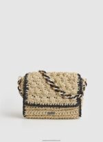 Black Straw Bucket Bag Pepe Jeans L20F2F719 Women - Image 5