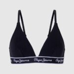 Black Stretchy Cotton Bra Pepe Jeans L20F2F548 Women