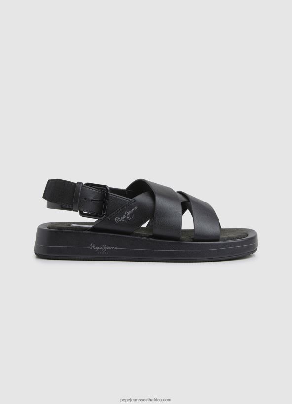 black_summer_block_wedge_sandals_pepe_jeans_l20f2f651_women.jpg Black Summer Block Wedge Sandals Pepe Jeans L20F2F651 Women - Image 1