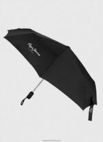 Black Teo Folding Automatic Umbrella Pepe Jeans L20F2F787 Women