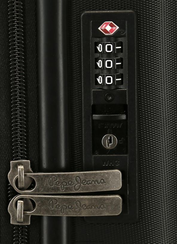 Black Trolley Abs 55Cm. Highlight Hard Suitcase Pepe Jeans L20F2F758 Women - Image 5