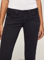 Black Venus Venus Straight Fit Low Waist Jeans Pepe Jeans L20F2F298 Women - Image 3