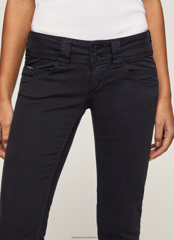 Black Venus Venus Straight Fit Low Waist Jeans Pepe Jeans L20F2F298 Women - Image 3