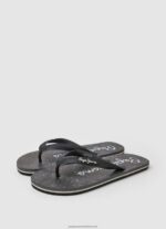 Black Whale Bandana Beach Flip Flops Pepe Jeans L20F2F1284 Men - Image 3