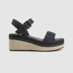 Black Witney Brand Wedge Sandals Pepe Jeans L20F2F643 Women