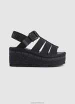 Black Witney Sunny Wedge Sandals Pepe Jeans L20F2F647 Women