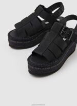 Black Witney Sunny Wedge Sandals Pepe Jeans L20F2F647 Women - Image 3