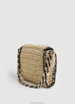 Black Woven Straw Crossbody Bag Pepe Jeans L20F2F718 Women - Image 2