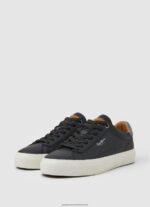 Black Yogi Original Leather Sneakers Pepe Jeans L20F2F1183 Men - Image 3