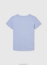 Bleach Blue Logo Basic T-Shirt Pepe Jeans L20F2F1637 Boy - Image 2
