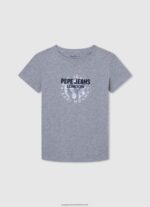 Bleach Blue Logo Basic T-Shirt Pepe Jeans L20F2F1637 Boy - Image 5