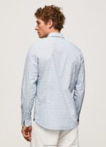Bleach Blue Lovejoy Floral Poplin Shirt Pepe Jeans L20F2F1045 Men - Image 4