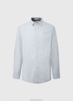 Bleach Blue Lovejoy Floral Poplin Shirt Pepe Jeans L20F2F1045 Men - Image 5