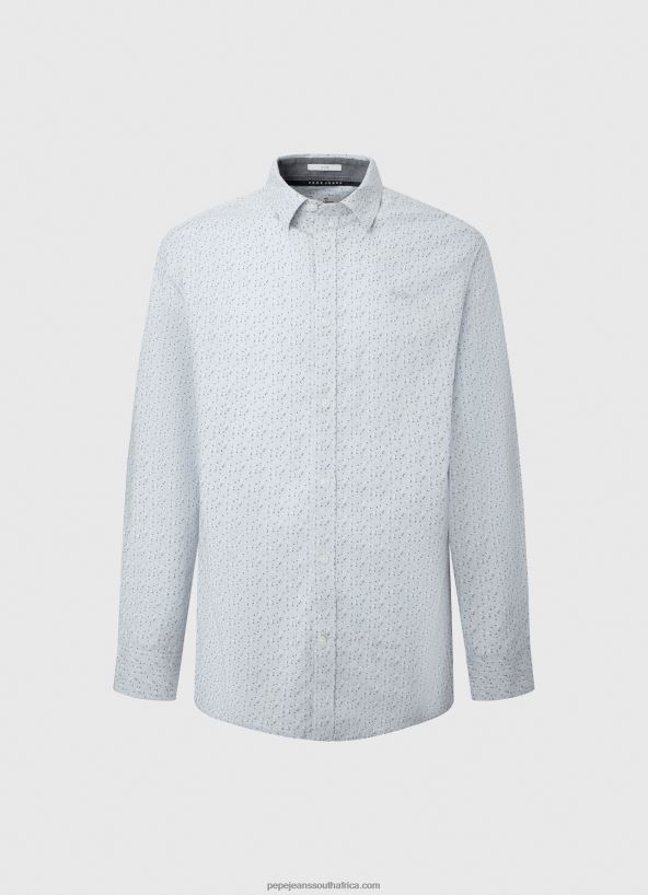 Bleach Blue Lovejoy Floral Poplin Shirt Pepe Jeans L20F2F1045 Men - Image 5