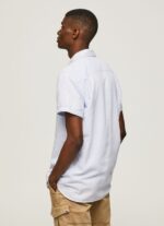 Bleach Blue Parker Short Sleeved Shirt Pepe Jeans L20F2F1054 Men - Image 4