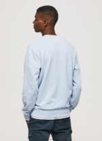 Bleach Blue Printed Logo Cotton Jumper Pepe Jeans L20F2F876 Men - Image 4