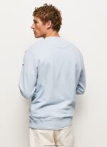 Bleach Blue Rounded Collar Cotton Jumper Pepe Jeans L20F2F869 Men - Image 4