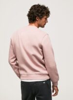 Bleach Pink Embroidered Logo Cotton Jumper Pepe Jeans L20F2F882 Men - Image 4