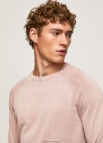 Bleach Pink Round Collar Cotton Jersey Pepe Jeans L20F2F863 Men - Image 3