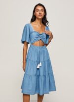 Blue Denim Dress Pepe Jeans L20F2F163 Women - Image 2