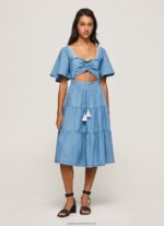 Blue Denim Dress Pepe Jeans L20F2F163 Women - Image 3