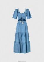 Blue Denim Dress Pepe Jeans L20F2F163 Women - Image 5