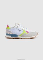 Blue Foster Print Combined Sneakers Pepe Jeans L20F2F1317 Girl - Image 4