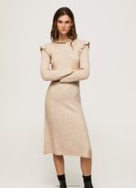 Buff Cable Knit Midi Dress Pepe Jeans L20F2F206 Women - Image 2